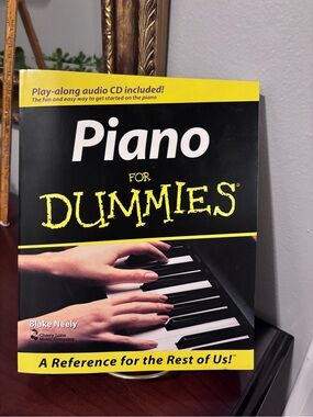 Piano For Dummies Instruction Book w/Play along audio CD included
